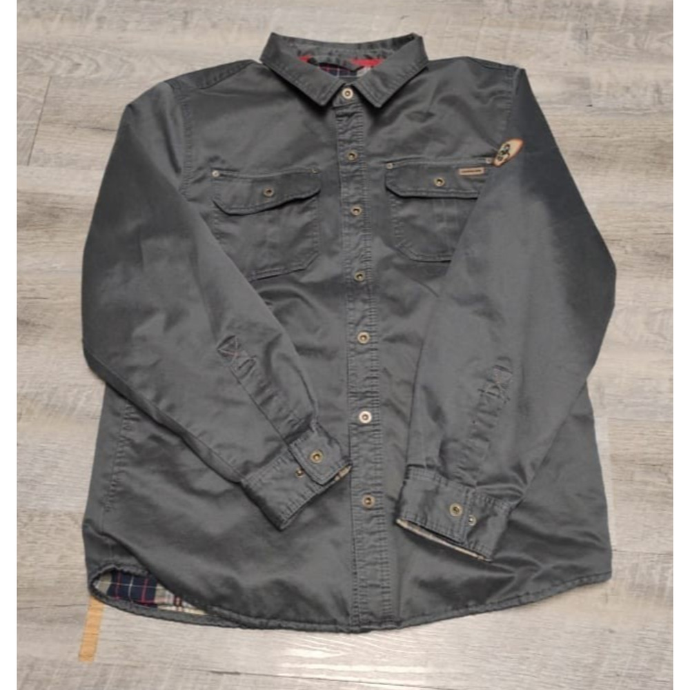 Legendary Whitetails Men's Conceal and Carry Journeyman Shirt Jacket, gray sz LG